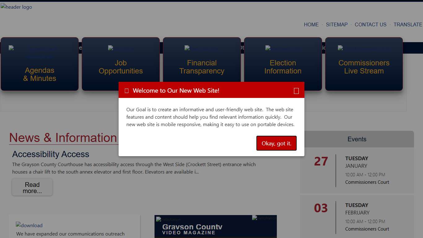 Grayson County Texas Homepage